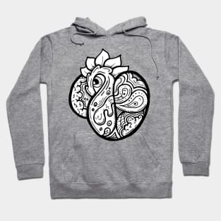 Abstract Shape With Eye Doodle Art Hoodie